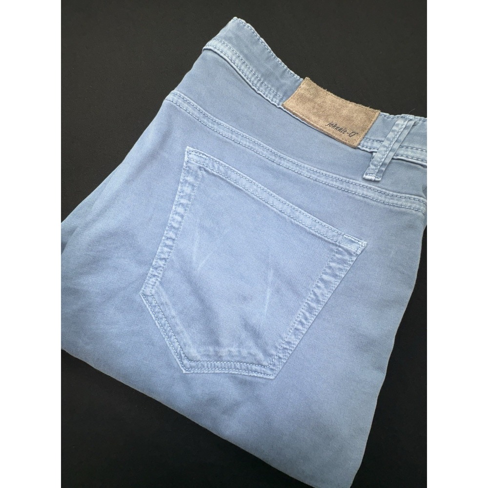 Johnnie-O Carmel Pants Men 34x34 5-Pocket Stretch JMPA100050 Blue Stretch Chinos